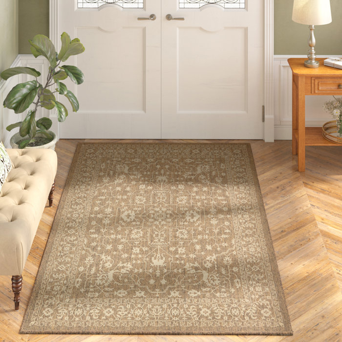 Charlton Home Kivett Brown Indoor/Outdoor Area Rug & Reviews Wayfair.ca
